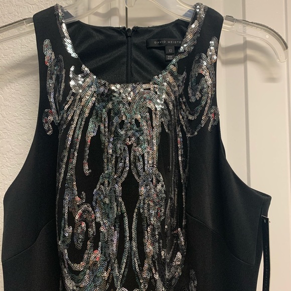 David Meister Sequined Cocktail Dress - Picture 3 of 7